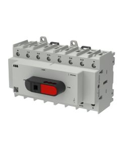 OTC Plus - Przełącznik zasilania OTC63G2-4BS, (I-0-II) 4P 63A, rozmiar G2, z rączką, montaż na szynie DIN lub płycie...