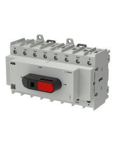 OTC Plus - Przełącznik zasilania OTC80G2-4BS, (I-0-II) 4P 80A, rozmiar G2, z rączką, montaż na szynie DIN lub płycie...