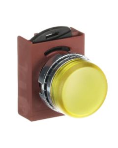 Lampka P9MLGD żółta, głowica z ramką montażową, bez źródła światła