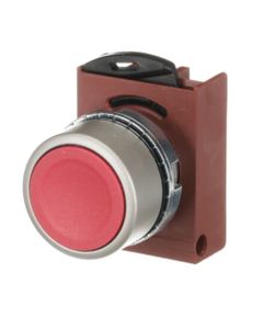 Przycisk kryty P9MPNRG czerwony, monostabilny, napęd z ramką