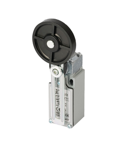 Łącznik krańcowy PAM1F52PZ02, 2NC migowe, regulowana dźwignia z rolką z gumy fi 50, metal IP65, PG13.5