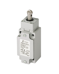 Łącznik krańcowy PBM1E13PZ02, 2NC migowe, popychacz stalowy z rolką stalową fi 12, metal IP66, PG13.5