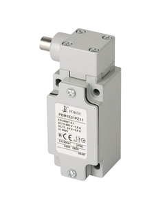 Łącznik krańcowy PBM1E21PZ11, 1NO+1NC migowe, boczny popychacz stalowy, metal IP66, PG13.5