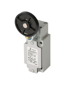 Łącznik krańcowy PBM1E44PZ11, 1NO+1NC migowe, dźwignia z rolką z gumy fi 50, metal IP66, PG13.5