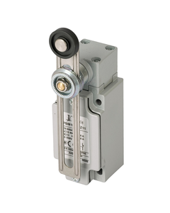 Łącznik krańcowy PBM1E51PX21, 2NO+1NC wolne, regulowana dźwignia z rolką z tworzywa fi 22, metal IP66, PG13.5