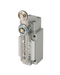 Łącznik krańcowy PBM1E52PX11, 1NO+1NC wolne, regulowana dźwignia z rolką stalową fi 22, metal IP66, PG13.5