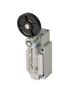 Łącznik krańcowy PBM1E54PX12, 1NO+2NC wolne, regulowana dźwignia z rolką z gumy fi 50, metal IP65, PG13.5