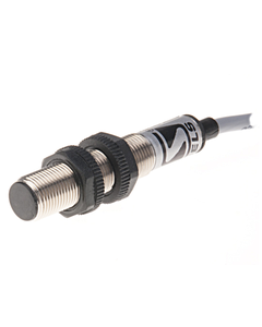 Czujnik indukcyjny PCIA4R, M12 Sn-4mm, 90-250V AC, 3-przewodowy NC, czoło niewbudowane, kabel 2m, mosiądz nikl. L66mm