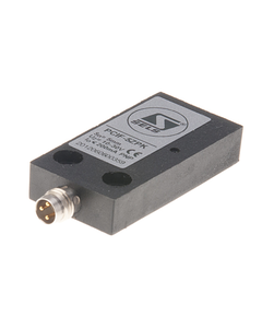 Czujnik indukcyjny PCIF5ZPK, 10x25x50mm, Sn-5mm, 10-30V DC, PNP NO, czoło wbudowane, 3-przew. konektor M8, plastik