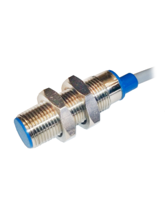 Czujnik indukcyjny PCIN 2, M12 Sn-2mm, 7-18V DC, wyjście typu NAMUR, czoło wbudowane, kabel 2m, mosiądz nikl. L42mm