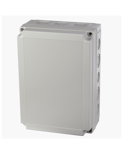 Obudowa MNX, PCM 200/150 G, 255x180x125, poliwęglan IP66/67, pokrywa szara, z przetłoczeniami dla dławnic metrycznych