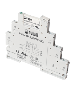 Przekaźnik interfejsowy PIR6W-1P-230VAC/DC, 1P 6A, ster. 230V AC/DC, styki AgSnO2, zaciski śrubowe