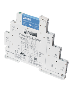Przekaźnik interfejsowy PIR6W-1PS-230VAC/DC-O, 1Z 2A, ster. 230V AC/DC, SSR wyjście 24V DC, zaciski sprężynowe