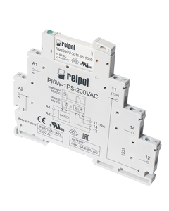 Przekaźnik interfejsowy PIR6W-1PS-24VDC-R, 1P 6A, ster. 24V DC, styki AgSnO2, zaciski śrubowe