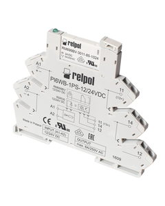 Przekaźnik interfejsowy PIR6WB-1PS-24VDC-R, 1P 6A, ster. 24V DC, styki AgSnO2, zaciski sprężynowe