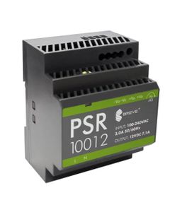 Zasilacz impulsowy PSR 10012, 85,20W, 12V DC 7.1A, zasil. 85-264V AC, ob. modułowa