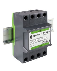 Transformator PSS20N 230/ 24V, 20VA, na szynę DIN, ob. modułowa
