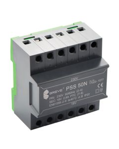 Transformator PSS 50N 230/ 18V, 50VA, na szynę DIN, ob. modułowa