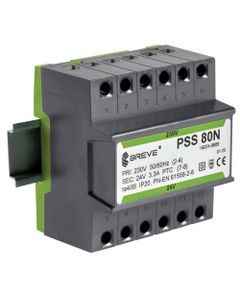Transformator PSS 80N 230/24V, 80VA, na szynę DIN, ob. modułowa
