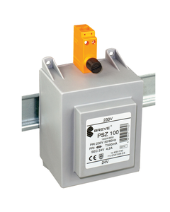 Transformator PSZ 200 230/24V, 200VA, na szynę DIN, ob. tworzywo