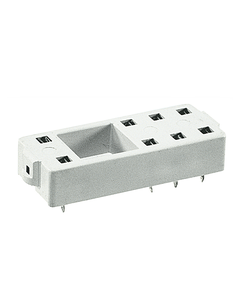 Gniazdo PW80 szare, do przekaźników RM84, RM85, RM85, do druku, do montażu PCB