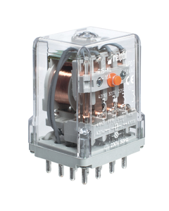 Przekaźnik R15-1014-23-3024-KL, 4P 10A, cewka 24V AC, przycisk testujący, dioda LED