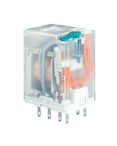 Przekaźnik R2-2012-23-1110-WT, 2P 12A, cewka 110V DC, wskaźnik, przycisk testujący