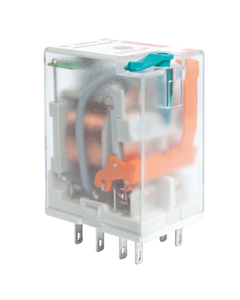Przekaźnik R2N-2012-23-1012-WT, 2P 12A, cewka 12V DC, wskaźnik, przycisk testujący