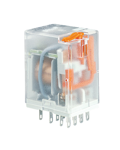 Przekaźnik R4-2014-23-5012-WTL, 4P 7A, cewka 12V AC, wskaźnik, przycisk testujący, dioda LED