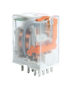 Przekaźnik R4N-2014-23-5012-WTL, 4P 6A, cewka 12V AC, wskaźnik, przycisk testujący, dioda LED