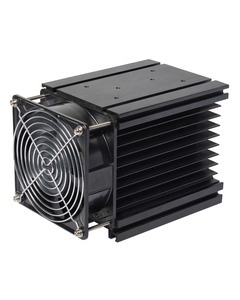 Radiator RH08-F220AC z wentylatorem 0.35 st.C/W, wymiary 140x106x96mm