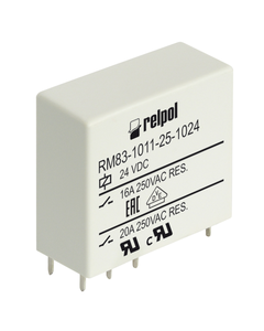 Przekaźnik RM83-1011-25-1012, 1P 16A, cewka 12V DC, styki AgCdO