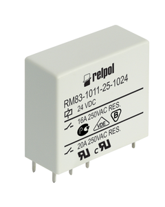 Przekaźnik RM83-3011-25-1024, 1P  16A, cewka 24V DC, styki AgSnO2