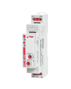 Przekaźnik czasowy RPC-1BP-UNI, 1P 12-240V AC/DC, 8 zakr. czas. funkcja Bp- symetr. praca cykliczna od przerwy