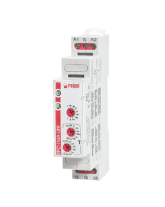 Przekaźnik czasowy RPC-1MA-UNI 1P 12-240V AC/DC 8 zakr. czas.10 funkcji czasowych: E, Wu, Bp, Bi, R, Ws, Wa Esa, B, T;