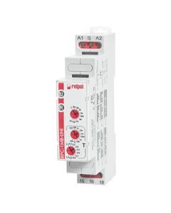 Przekaźnik czasowy RPC-1MB-UNI, 1P 12-240V AC/DC, 8 zakr. czas. funkcje: E, Wu, Bp, Bi, Ra, Wst, Wi, Esf, Esp, Est