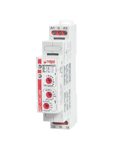 Przekaźnik czasowy RPC-1MC-UNI, 1P 12-240V AC/DC, 8 zakr. czas. funkcje: E, E(S), Wu, Wu(S), Bp, Bp(S), Bi, Bi(S), R, Ws...
