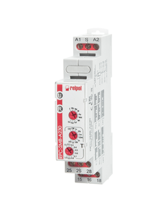 Przekaźnik czasowy RPC-2MB-A230, 2P 230VAC, 8 zakr. czas. funkcje: E, Wu, Bp, Bi, Ra, Wst, Wi, Esf, Esp, Est