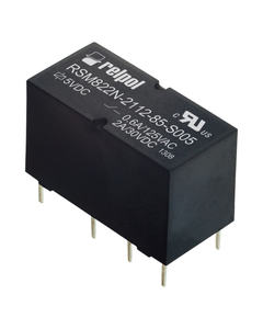 Przekaźnik RSM822N-2112-85-S005, 2P 3A, cewka czuła 5V DC, styki AgNi/Au