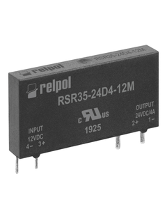 Przekaźnik półprzewodnikowy miniaturowy RSR35-24D4-12M, 4A wyj. 3-28V DC, ster. 12V DC, do druku