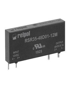 Przekaźnik półprzewodnikowy miniaturowy RSR35-48D01-12M, 0.1A wyj. 3-58V DC, ster. 12V DC, do druku