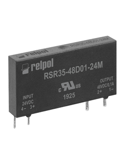 Przekaźnik półprzewodnikowy miniaturowy RSR35-48D01-24M, 0.1A wyj. 3-58V DC, ster. 24V DC, do druku