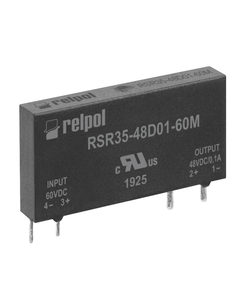 Przekaźnik półprzewodnikowy miniaturowy RSR35-48D01-60M, 0.1A wyj. 3-58V DC, ster. 60V DC, do druku