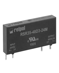Przekaźnik półprzewodnikowy miniaturowy RSR35-48D3-24M, 3A wyj. 3-58V DC, ster. 24V DC, do druku