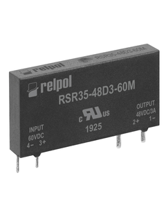 Przekaźnik półprzewodnikowy miniaturowy RSR35-48D3-60M, 3A wyj. 3-58V DC, ster. 60 DC, do druku