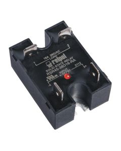 Przekaźnik półprzewodnikowy RSR45-38D10-A, 10A wyj. 24-440V AC, ster. 4-32V DC, zał. w zerze, faston 250 (6.3x0.8mm)