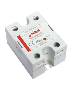 Przekaźnik półprzewodnikowy RSR52-24A25, 25A wyj. 48-280V AC, ster. 90-280V AC, zał. w zerze