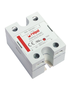 Przekaźnik półprzewodnikowy RSR52-24A80, 80A wyj. 48-280V AC, ster. 90-280V AC, zał. w zerze