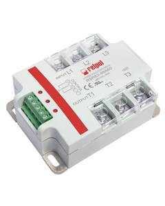 Przekaźnik półprzewodnikowy 3-fazowy RSR62-48A60, 60A wyj. 24-530V AC, ster. 90-280V AC, zał. w zerze