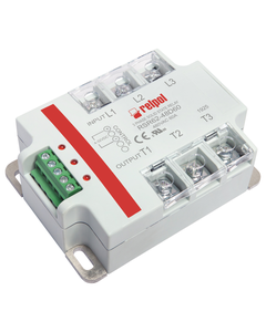 Przekaźnik półprzewodnikowy 3-fazowy RSR62-48D60, 60A wyj. 24-530V AC, ster. 4-32V DC, zał. w zerze